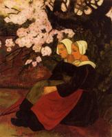 Serusier, Paul - Two Breton Women under a Flowering Apple Tree